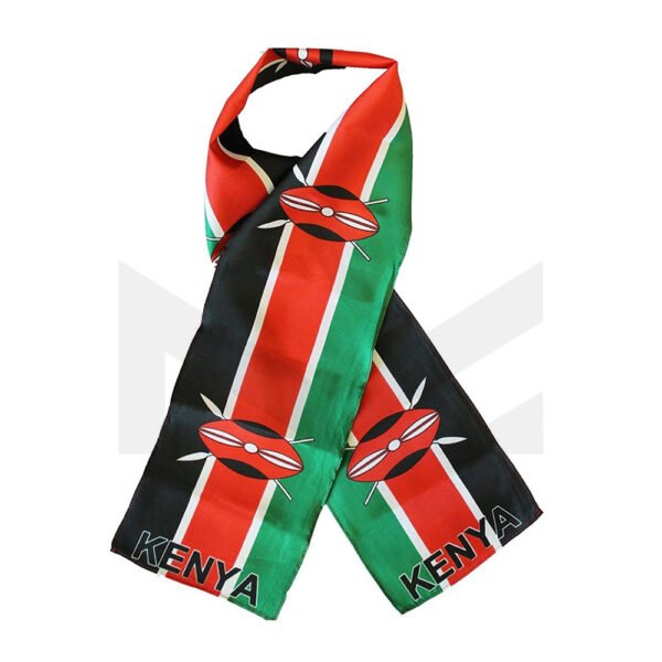 Kenya Lightweight Flag Scarf for Football Team