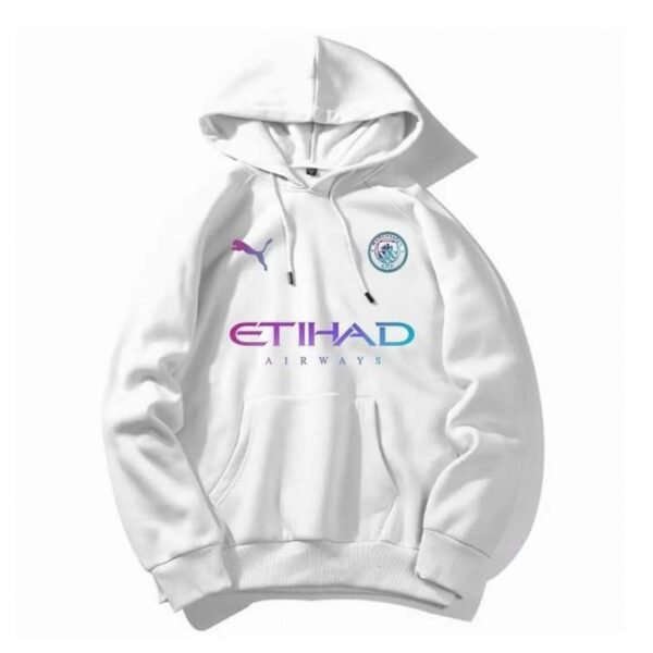 CM Manchester City White Hoodie