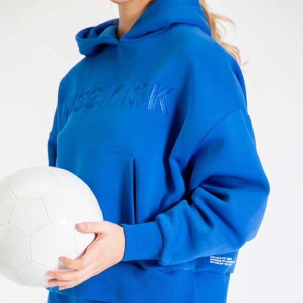 Women's Boxy Hoodie Blue - Image 2
