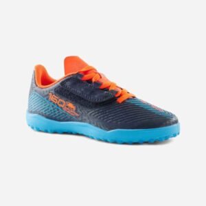 Kids' Rip-Tab Football Boots 160 Easy Turf - Navy Blue